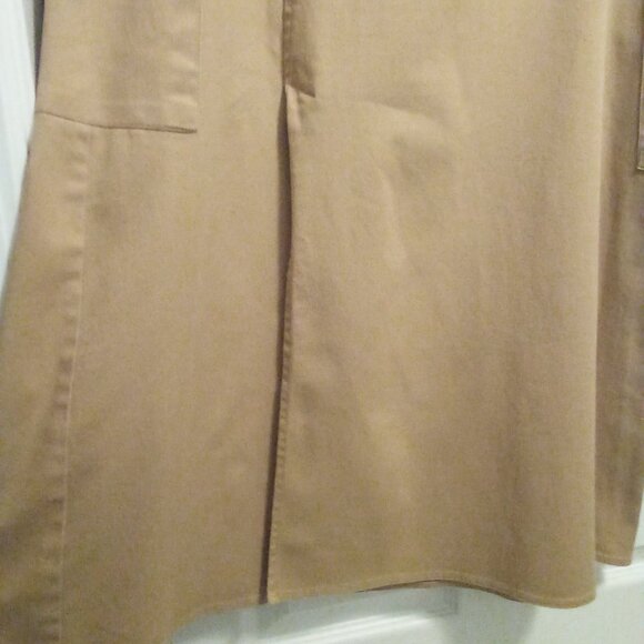 Monroe & Main Y2K Miss Size Large, Color Tan Stretch Alt Midi Cargo Skirt, - Picture 2 of 4